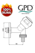 GPD CMS30 Çamaşır Musluk thumbnail 2