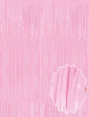 Periboia Soft Pembe Püsküllü Kapı Perdesi thumbnail 1