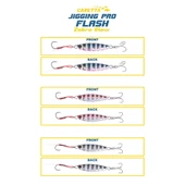 Caretta Jigging Pro Flash Zebra Glow Jig Yem thumbnail 1