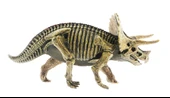 Sert Plastik Dinozor Figürü Triceratops thumbnail 2