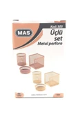 Mas 505 Perfore A Üstü 3'lü Set Gold thumbnail 4