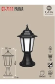 Cata Bahçe Set Üstü Armatür E27 Duy Cata Ct 7111 thumbnail 2