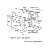 Bosch HBF512BB1T SİYAH ANKASTRE FIRIN thumbnail 7