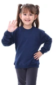 2'li Basic Şardonlu Çocuk Sweatshirt 3-10 Yaş Hardal-Antrasit thumbnail 6