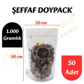 Şeffaf Doypack 20x30x10 cm (50 Adet) thumbnail 1