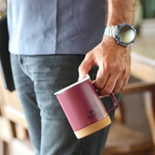 Igloo Cork Mug 350ml-BORDO thumbnail 6