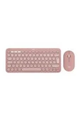 Logitech 920-012247 Pebble 2 Combo Pembe Kablosuz Klavye Mouse Seti thumbnail 1