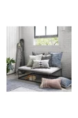 Hitit Dekorasyon Cope Siyah Metal Bench thumbnail 2