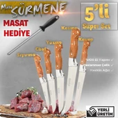 Sürmene 5'li Ahşap Sürmene Bıçak Seti thumbnail 2