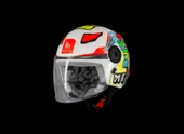 KASK MT ÇOCUK LITE DİNO A0 BEYAZ thumbnail 1