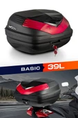 WOGEN WG39 ARKA ÇANTA 39 L BASİC (SİYAH) + KARBON DİZLİK HEDİYELİ thumbnail 2