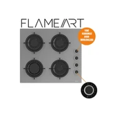 Ferre CS208 Flameart Cam Gri Ankastre Ocak thumbnail 2