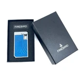 Firebird Parlak Krom Çift Torch Puro Çakmağı - Mavi thumbnail 5