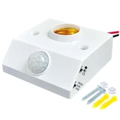 Ledx DY-102 Abs 360 PIR Hareket Sensörlü E27 Duy Aparatı thumbnail 1