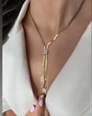 Elena 316L Kararmaz Çelik Takı Seti thumbnail 4
