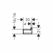 Hansgrohe AddStoris Tekli Askı Krom thumbnail 3