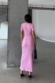 Düz Formlu Triko Maxi Elbise DNV-000134 thumbnail 4
