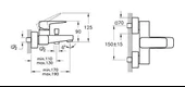 VitrA Root Square A4273726 Banyo Bataryası , Bakır thumbnail 2