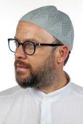 Berra Çelik Örme Dantel Namaz Takkesi Gri 1 Adet thumbnail 1