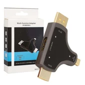 Powermaster Mini DP+DP+HDMI To HDMI 4K Çevirici thumbnail 1