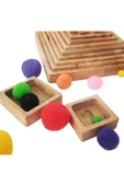 WOODTOY'S ORGANİK OYUNCAK DÜNYASI AHŞAP SAYI PİRAMİDİ thumbnail 8