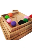 WOODTOY'S ORGANİK OYUNCAK DÜNYASI AHŞAP SAYI PİRAMİDİ thumbnail 7