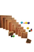 WOODTOY'S ORGANİK OYUNCAK DÜNYASI AHŞAP SAYI PİRAMİDİ thumbnail 6