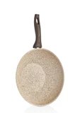 FALEZ Creamy 28 Cm Granit Wok Tava thumbnail 2
