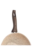 FALEZ Creamy 28 Cm Granit Wok Tava thumbnail 5