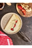FALEZ Creamy Granit 24 Cm Krep Tavası thumbnail 1