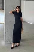 Düz Formlu Triko Maxi Elbise DNV-000134 thumbnail 1