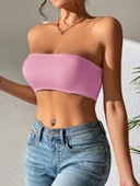 Straplez Kadın Büstiyer Pembe thumbnail 2