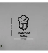 Mutfak Yazısı Master Chef Ahşap Dekoratif Duvar Süsü thumbnail 3