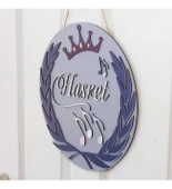 Notalı İsme Özel Çocuk Odası Kapı Süsü thumbnail 2