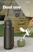 Shotay Durable Çelik Termos Matara 1500Ml Krem thumbnail 5