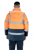 Çift Renkli Reflektörlü Hi - Vis İş Kabanı thumbnail 5