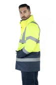 Çift Renkli Reflektörlü Hi - Vis İş Kabanı thumbnail 9