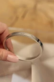 316L Çelik Silver Renk Bilezik thumbnail 2