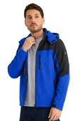 Çift Renkli Kapüşonlu Softshell Mont thumbnail 3