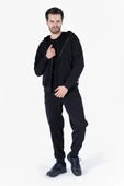 Diagonel Kapüşonlu Fermuarlı Sweatshirt thumbnail 6