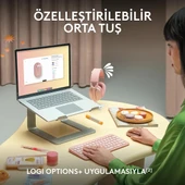 LOGITECH PEBBLE M350S PEMBE KABLOSUZ SESSİZ MOUSE 910-007014 thumbnail 3