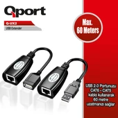 QPORT Q-UX2 60M USB EXTENDER 2'Lİ PAKET thumbnail 4