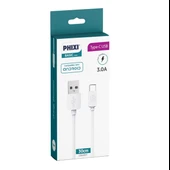 Phixi CB405T Basic 30 Cm Type-C USB Şarj ve Data Kablosu thumbnail 2