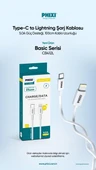 Phixi Basic CB412L Type-C to Lightning USB Şarj Kablosu thumbnail 4