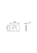VitrA V-Care 768-1501 Akıllı Panel, 8 Cm thumbnail 2