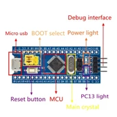 STM32F103C8T6 System Board Microcontroller Core Board STM32 MICRO TYPE-C Arayüz thumbnail 5
