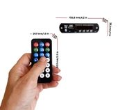 12V Kayıpsız Bluetooth 5.0 MP3 Decoder Board WAV+WMA+MP3 Super APE thumbnail 4