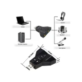 Wozlo 7.1 Virtual Sound 3D Usb Ses Kartı thumbnail 2