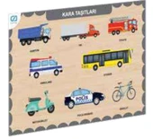 Ahşap Kara Taşıtları Eğitici Set thumbnail 2