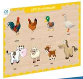 Ahşap Çiftlik Hayvanları Eğitici Set thumbnail 2